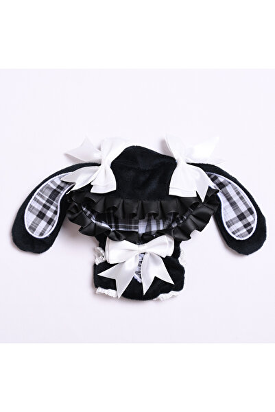 Choice ملابس دمية بيضاء بدون دمية لابوبو مقاس 17 سم، إكسسوارات هودي بأذن أرنب...