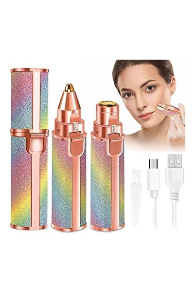 Bonjour ماكينة تشذيب الحواجب 2 في 1 مع كابل USB