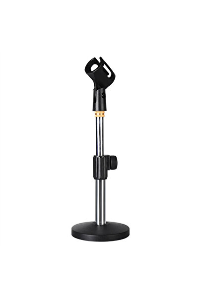 Choice Silvery Portable Mic Stand Professional Pedestal Feet Adjustable Desk Holder Bracket Speech Live Fix