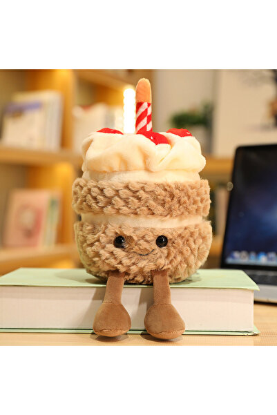 Choice انظر اختر الخيار 28 سم كعكة بنية ds Kawaii Cartoon Hot Cake دمية محشوة...