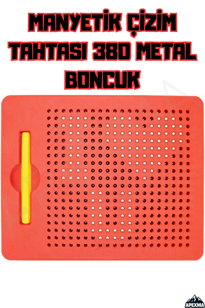Apexma Oyuncak 380 Parça Metal Boncuklu Manyetik Tablet Resim Tahtası - Eğiti...