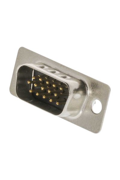 Connfly VGA Connector Male 15-Pin with Solder Terminals