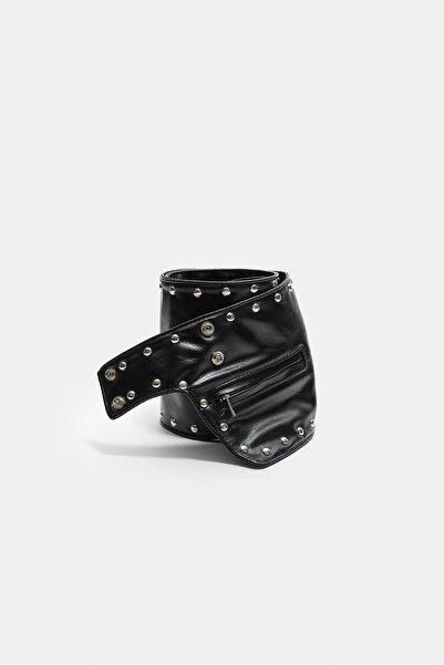 Stradivarius Geniş Zımbalı Cepli Kemer