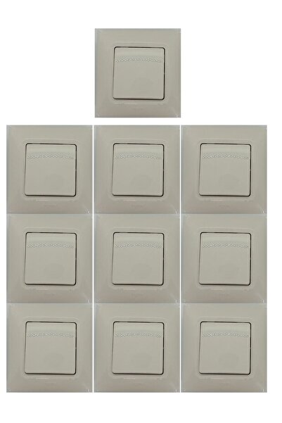 Legrand SALBEI ANAHTAR KREM 10 LU PAKET (ÇERÇEVELİ)