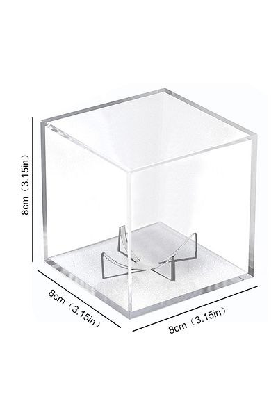 APWIKOGER transparent Golf Tennis Ball Transparent Case with Bracket Acrylic 80mm Baseball Box Display UV Prot