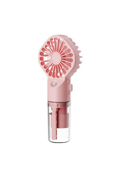2DAYFIND Ventilator Portabil cu Port USB si 4 Viteze, W153, Silicon, Pink