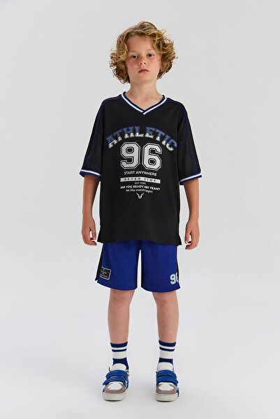 Nebbati Tricou negru pentru băiat BG Store