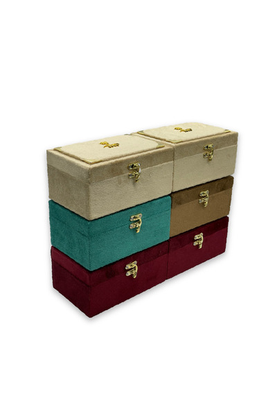 Alhadi For Oud And Saffaron Seven and Palm Velvet Oud Boxes - Half Dozen 6 Pieces - Quarter Kilo