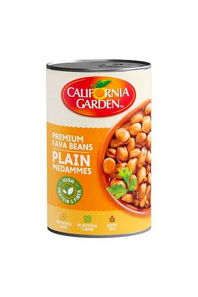California Garden Premium Fava Beans Plain Medammes, 450 g