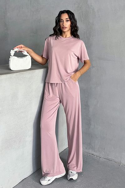 MD trend Γυναικείο Modal T-shirt - Παντελόνι Σετ 2 τεμαχίων