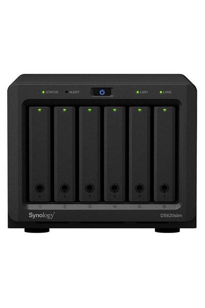 SYNOLOGY NAS DS620SLIM, 6 Bay-uri, Procesor Intel Celeron J3355, 2.5GHz, 2GB DDR3L