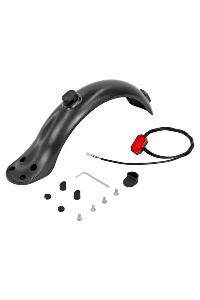 Choice black set Electric Scooter Rear Mudguard Bracket Tail Light for 4 Scre...