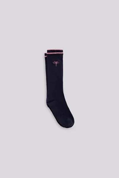 Tyess Bg Store Girl's Navy Blue Socks