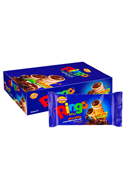 Ringo Teashop Chocolate Wafer Roll, 16g × 12
