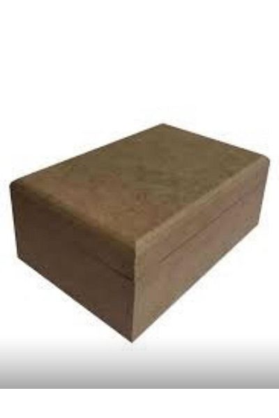 ÇEÇEN HOME (قطعة واحدة) صندوق خشبي قابل للطلاء مقاس 12 × 8 × 4.5 سم، صندوق مستطيل متعدد الأغراض، صندوق مجوهرات