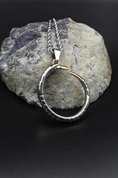 Prestige قلادة مخلب النسر سلسلة ستانلس ستيل 3 ملم 902091