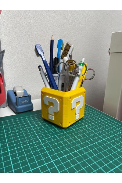 bambam 3d Set Mario 6 piese (cutie pentru monede, suport pentru hârtie igienică, breloc, cutie de depozitare, suport pentru șervețele, suport pentru pixuri)