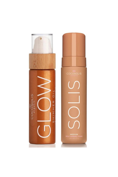 Cocosolis Cocosolis Self Tanning Foam and Body Glow Oil Set