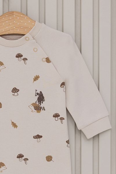 U.S. Polo Assn. Baby Boy Cream Pajamas 50318301-Vr071