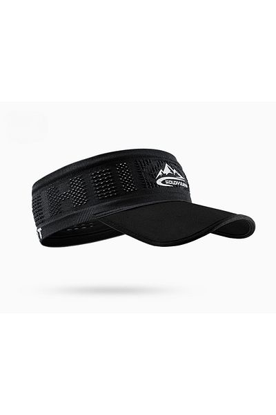 Choice Black Hat Summer Visor Cap Sunhat Cool Elastic Breathable Sweat-absorbing Non-slip Headband Empty To