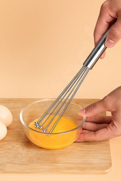 Destpak New Generation Whisk with Ball - Stainless Steel - Extra Durable and High Quality