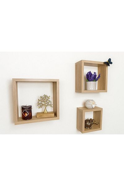 OEM Set of three wall shelf cubes Cubico Sonoma Model CUB-11001