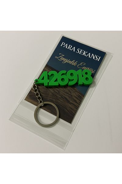 Zecir Money Pulling Sequence Keychain – Open the Doors of Wealth with Spiritual Energy!