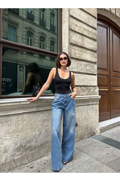 SHEVEGA ΓΥΝΑΙΚΕΙΟ ΜΠΛΕ ΤΑΖΕΡΙΕΝΤΕΣ ΚΕΝΤΡΕΣ ΚΕΝΤΡΕΣ ΤΑΖΕΡΙΕΝΤΕΣ ΠΑΝΤΕΛΟΝΙ ΤΑΖΕΡΙΕΝΤΕΣ ΜΕ ΔΙΠΛΗ ΓΕΡΑΝΙΑ