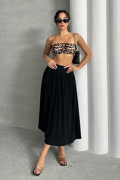MD trend Γυναικεία πλισέ φούστα με κάθισμα μέσης