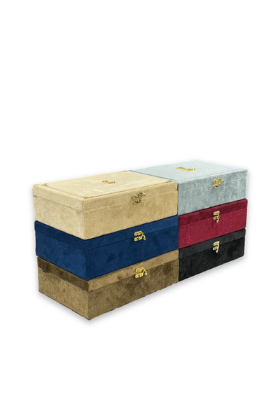 Alhadi For Oud And Saffaron Seven and Palm Velvet Oud Boxes - Half Dozen 6 Pieces - 1 Kilo