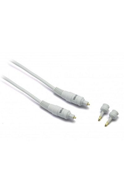 GBL كابل بصري G&B 6106 Toslink ذهبي معدني 6106 بطول 2 متر أبيض