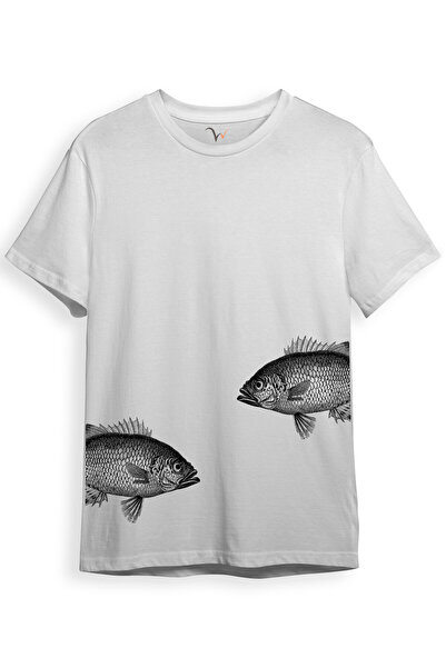 WİDİ Model artistic de pește Design simplu și modern Imprimat digital 100% bu...