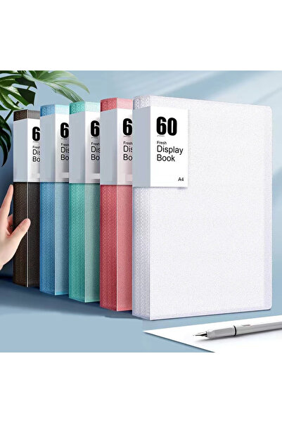 Choice3 Blue 60Page A4 Storage Folder - Durable & Fashionable with Clear View...