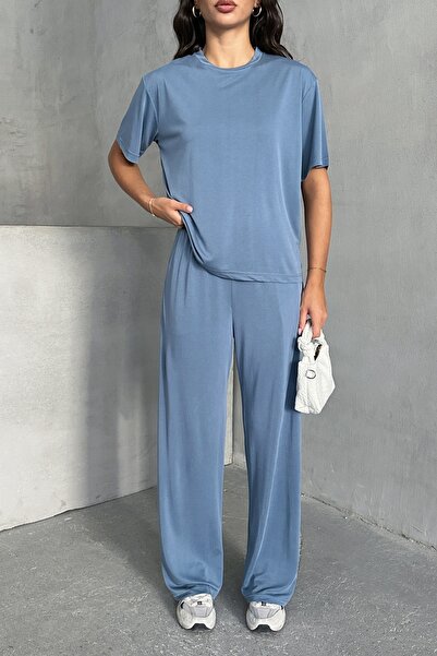 MD trend Women's Modal T-Shirt - Pants Two-Piece Set