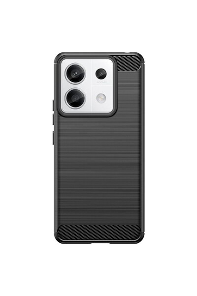 Flippy Protective Case for Xiaomi Redmi Note 13 Pro Plus TPU Carbon Anti-Slip, 1.8 mm, Black