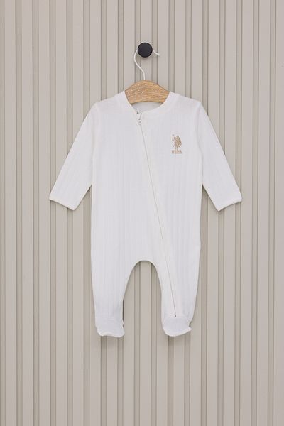 U.S. Polo Assn. Baby Boy Cream Jumpsuit 50318277-Vr071
