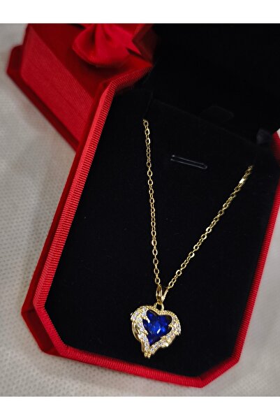 enyatakı قلادة قلب المحيط من الفولاذ المقاوم للصدأ مضمونة بشكل حصري في صندوق ...