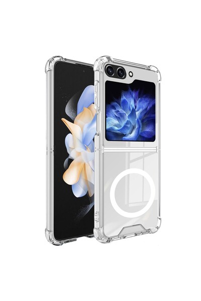Flippy Husa pentru Samsung Galaxy Z FLIP6 Anti-Shock MagSafe Magnetic Ultra Subtire TPU Transparent