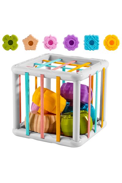 Choice YY27 7Pcs Kids Educational Cube ShapeMatching Stacking Learning ToysEducational Play Games Baby Toys
