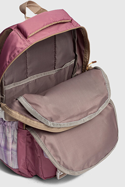 Relaxion Rlx-1395 Set of 3 Children's Primary School Bag Backpack with Pen Holder and Lunch Bag Purple