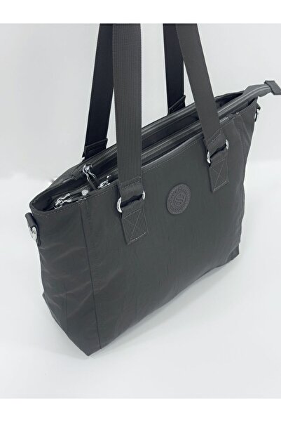 Sanmorris Sn 4012 Water Resistant Multi Compartment Crinkle Bag Sleeve Bag Shoulder K.Grey