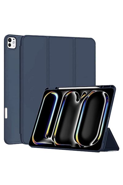 2DAYFIND High Protection Case for iPad Pro 13 2024, G34, TPU, Dark Blue