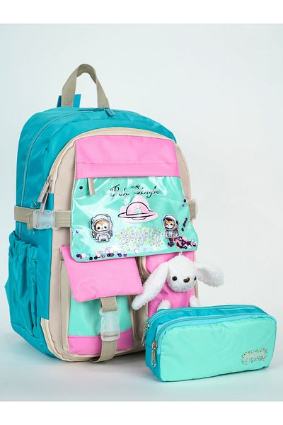 Jusso Bag Pocket Cute Animal Primary School Bag Set of 2