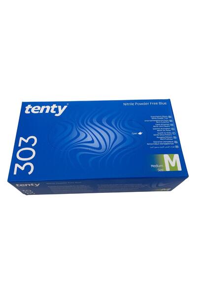 Tenty - Inspection Gloves 303 Nitrile Blue Medium 1 Pack of 100