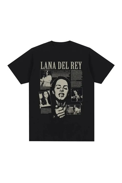 Tarzsokak ملابس الشارع الهيب هوب المطبوعة باللون الأسود للمغنية لانا ديل ري م...