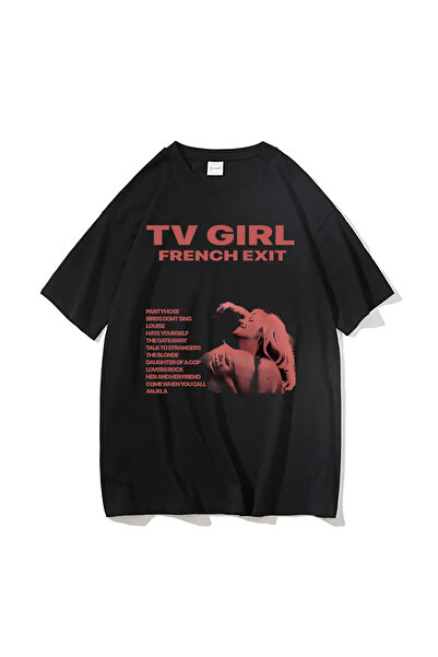 Tarzsokak Черна телевизионна тениска, унисекс, френски дебютен албум, подарък...