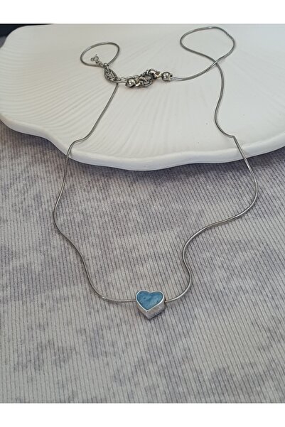 Bestway ve Diğeri قلادة نسائية على شكل قلب من الفولاذ