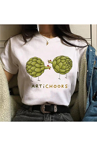 Tarzsokak Topuri Harajuku cu imprimeu distractiv de vară cu porcușor de Guine...