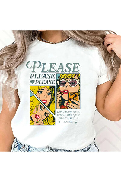 Tarzsokak تي شيرت أبيض سابرينا النجار الجمالي ملابس الشارع الشهير جرانج كاواي...