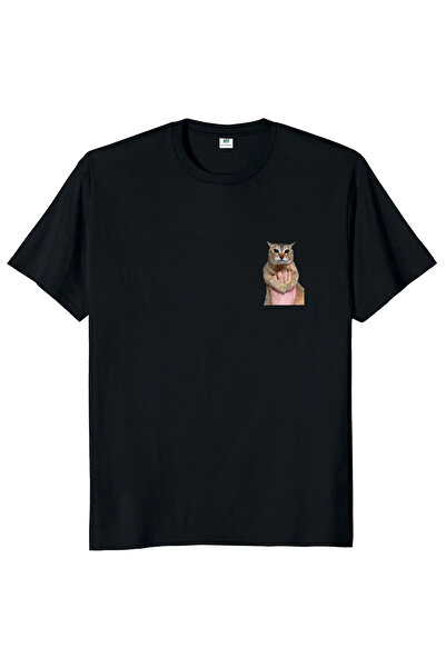 Tarzsokak قطة توال توال سوداء طقطوقة القطط اللطيفة ترند النكتة Y2K لـ ناعم وق...